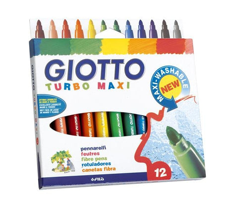 EAN 8000825493362 - Giotto Turbo Maxi rotulador Negro 12 pieza(s) imagen 1