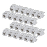 Startech.Com Cat6 Keystone Jack Módulo, Pack De 24 Rj45 Ethernet Keystone Conector Hembra, Utp Cat6 Wandbuchse, 180 Grad 110 Punch Down Conector Hembra, Blanco, Plano, Blanco, Rj-45, Conector Hembra, Conector Hembra, 10gbase-T