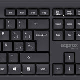 EAN 8435099535270 - Approx APPMX410 teclado Ratón incluido Hogar RF inalámbrico QWERTY Español Negro imagen 5