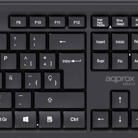 EAN 8435099535270 - Approx APPMX410 teclado Ratón incluido Hogar RF inalámbrico QWERTY Español Negro imagen 5