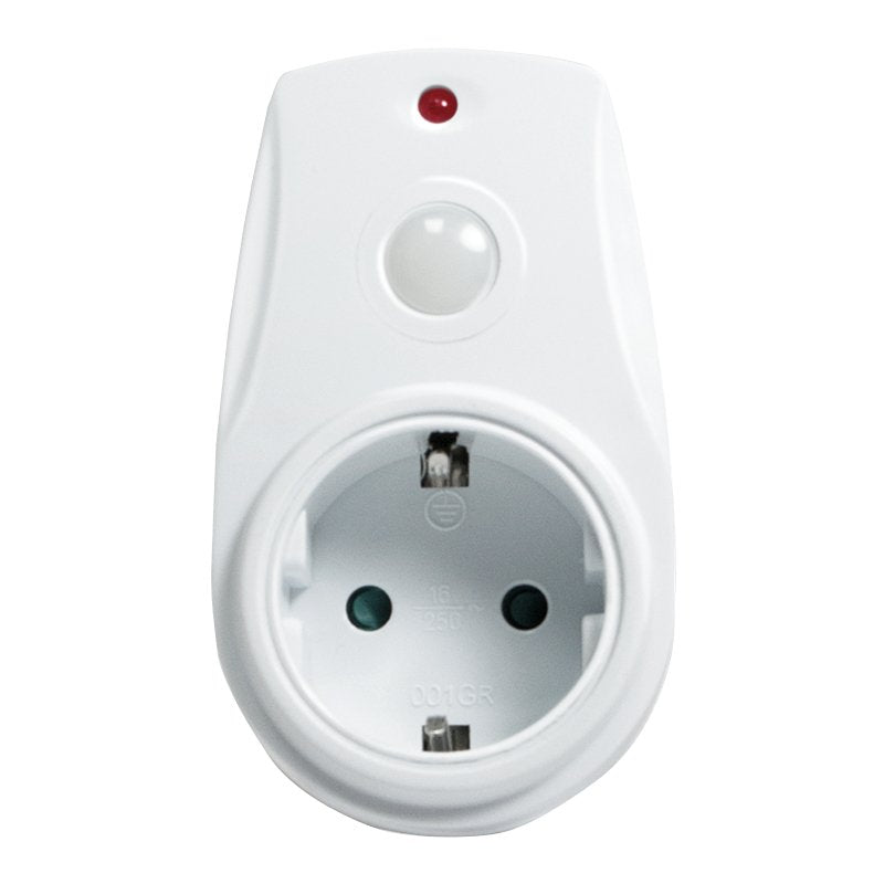 Enchufe Con Sensor Dia Noche Blanco   Logilink