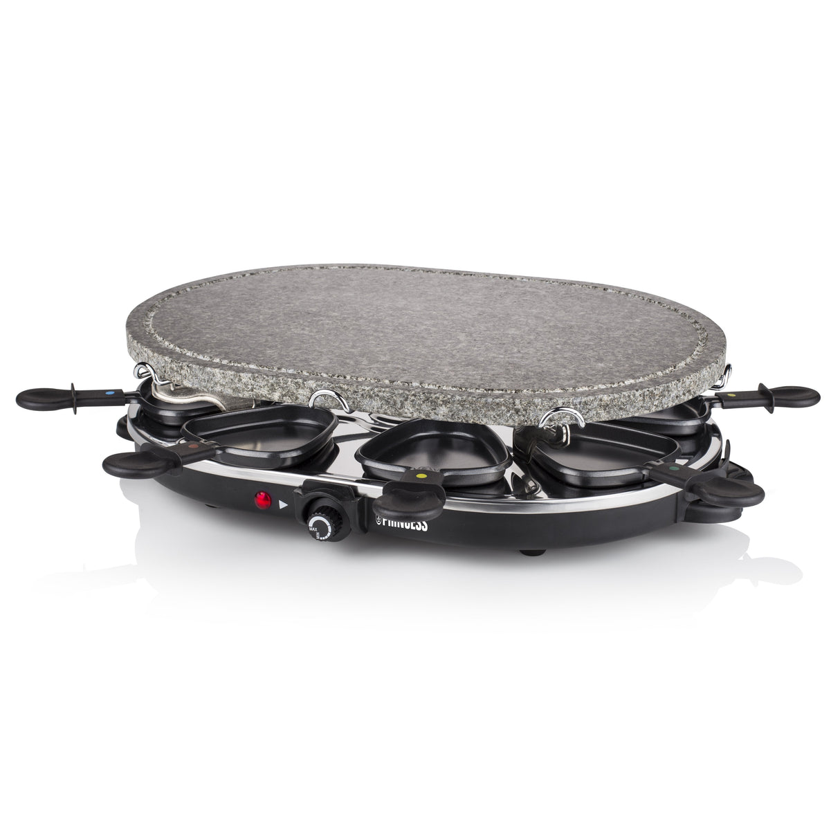 Parrilla Princess Stone 8 Oval & Raclette 162720 1200w Tamaño 43*30cm
