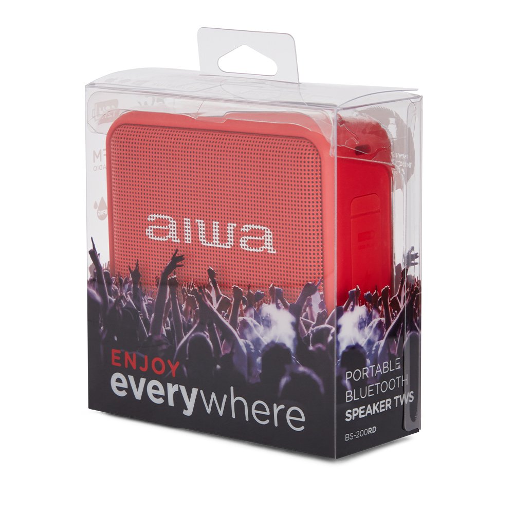Altavoz Con Bluetooth Aiwa Bs-200rd 6w 1.0 Rojo