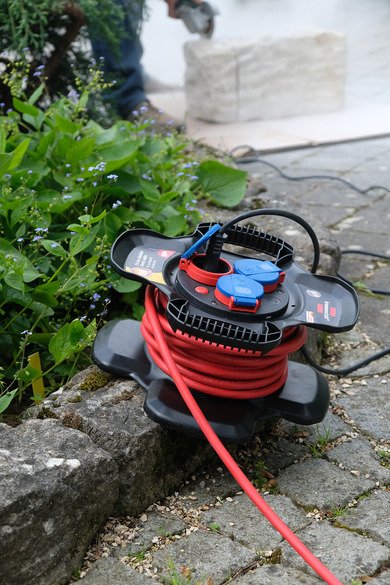 Brennenstuhl 1169710100 Alargo Base Múltiple 10 M 3 Salidas Ac Exterior Negro, Rojo