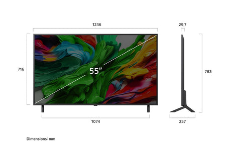 EAN 8806096349069 - LG QNED evo AI 55QNED85A6C 139,7 cm (55") 4K Ultra HD Smart TV Wifi Negro imagen 5