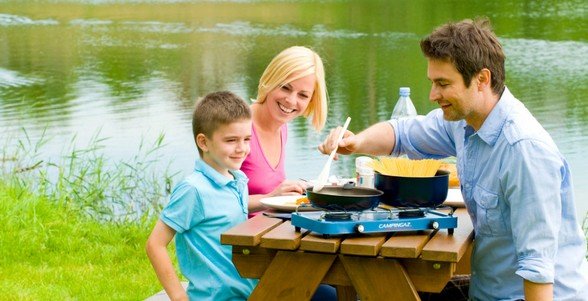 Estufa De Gas Campingaz Base Camp Azul