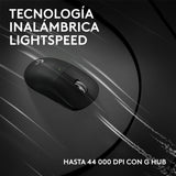 Logitech G Pro X Superlight 2c Ratón Gaming 5 Botones Inalámbrico Cableado 2.4 Ghz Usb Receptor Usb De Logitech Lightspeed Negro