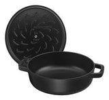 Staub Brter Chistera 28 Cm Schwarz, Gusseisen