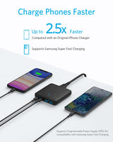 Cargador Sobremesa Anker 65w 2a/2c Slim Negro