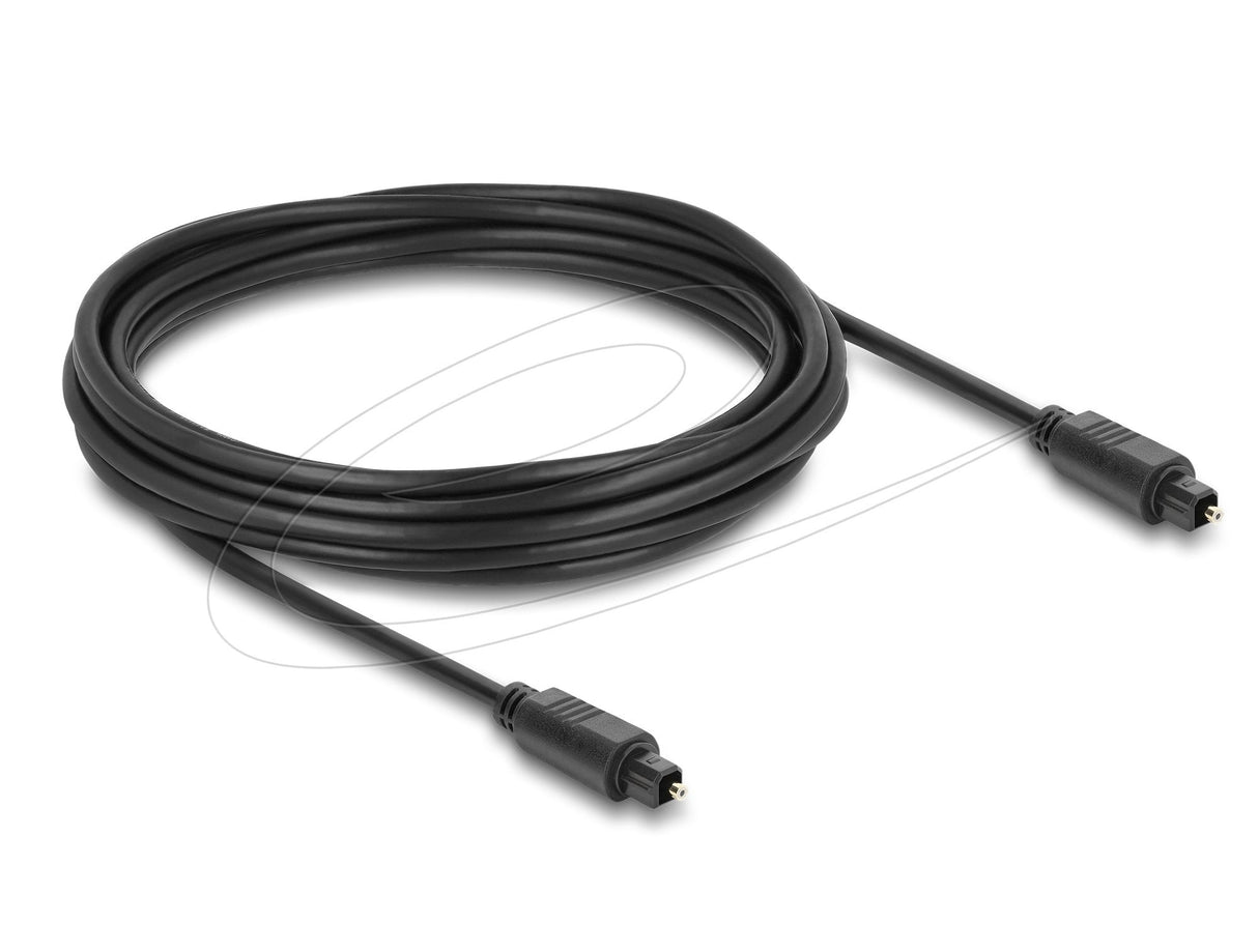 Delock Toslink Cable Stecker Auf Stecker, Ø 4 Mm, 5 M, Schwarz
