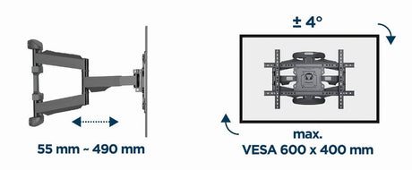 EAN 8716309127363 - Gembird WM-75ST-02 soporte para TV 190,5 cm (75") Acero imagen 6
