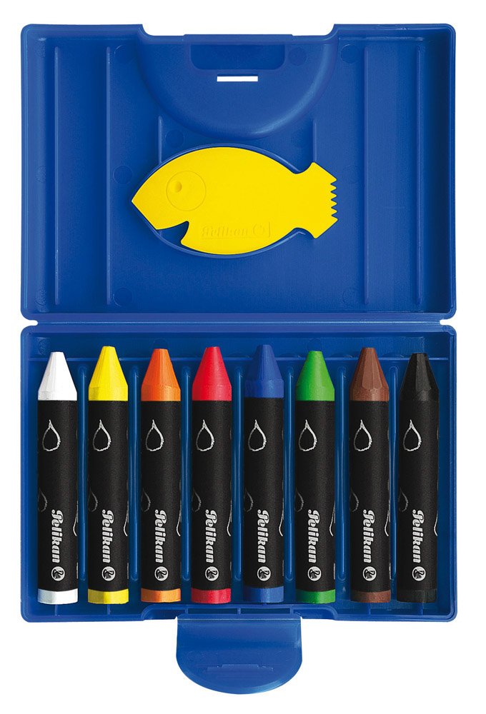 Cera Pelikan 666 8 Base Agua. Caja De 8