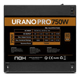 Fuente Alimentacion Atx Nox Urano Pro 750w Bronze