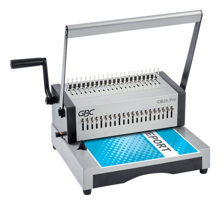 Gbc Combbind Cb25 Pro Encuadernadora Manual De Canutillo - Encuaderna Hasta 500 Hojas A4 - Puede Perforar Hasta 25