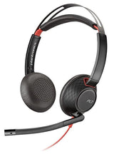 Poly Blackwire 5220 Auriculares Alámbrico Diadema Usb Tipo A Negro, Rojo