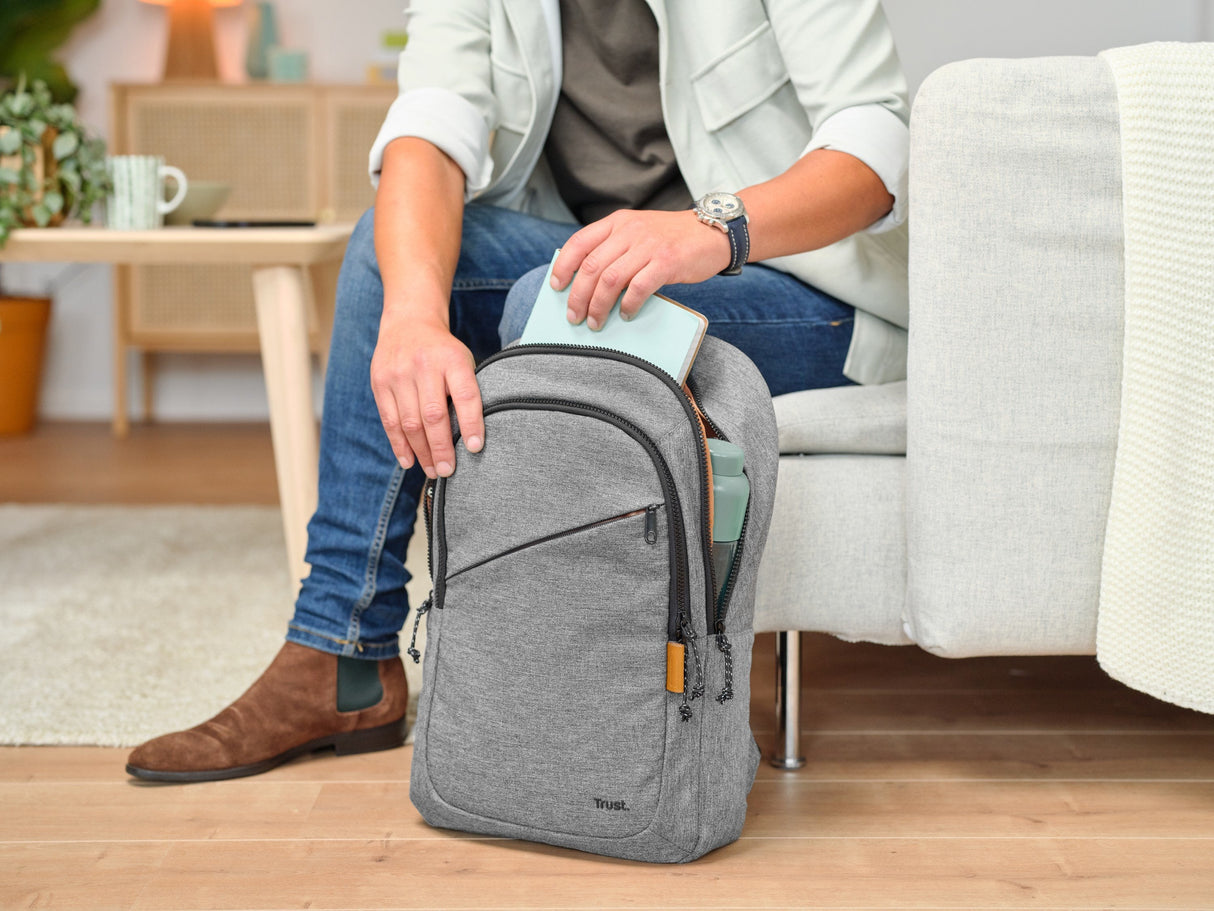 Mochila  Trust Avana 40,6 Cm (16") Gris