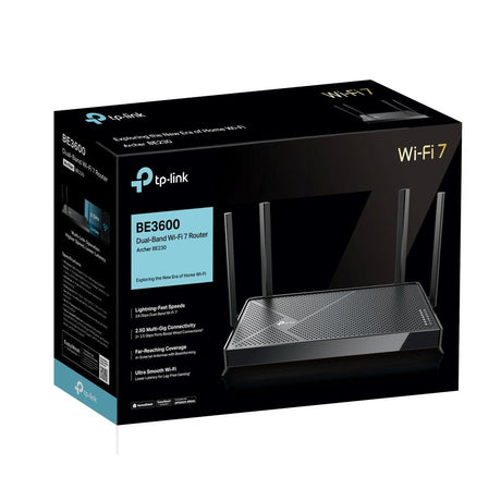 EAN 0840030710162 - TP-Link Archer BE3600 router inalámbrico 2.5 Gigabit Ethernet Doble banda (2,4 GHz / 5 GHz) Negro imagen 4
