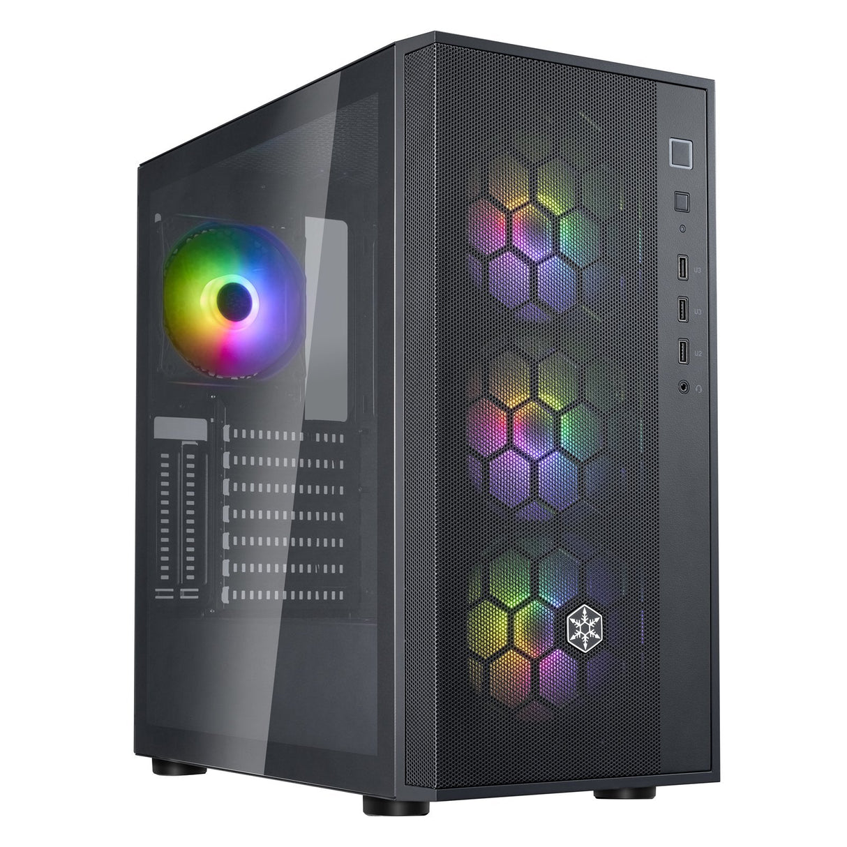 Caja Pc Silvermone Fara R1 V2, Tower-Gehäuse Sm-Far1b-G-V2