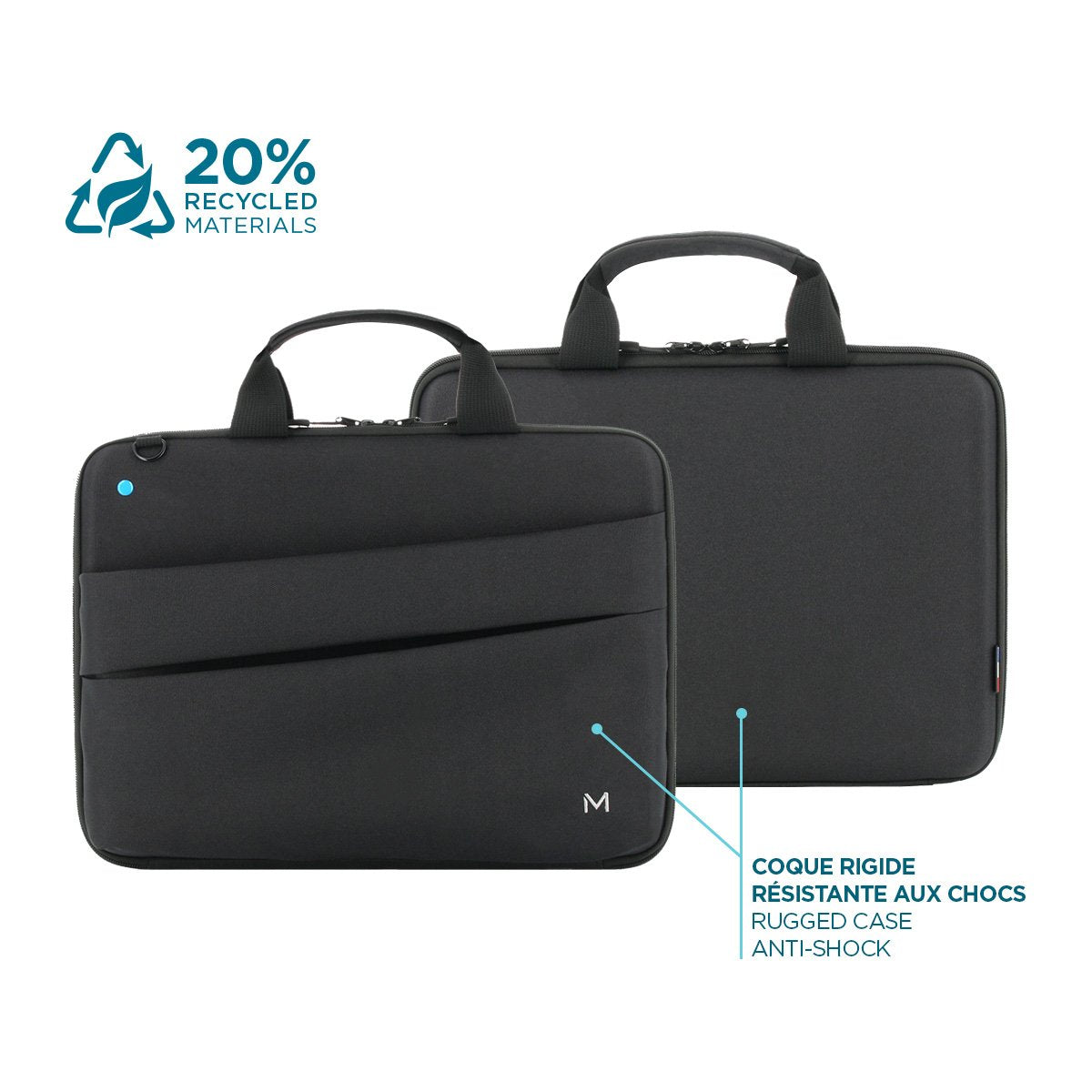 Mobilis Theone Rugged Case Clamshell 12.5-14'' - Negro