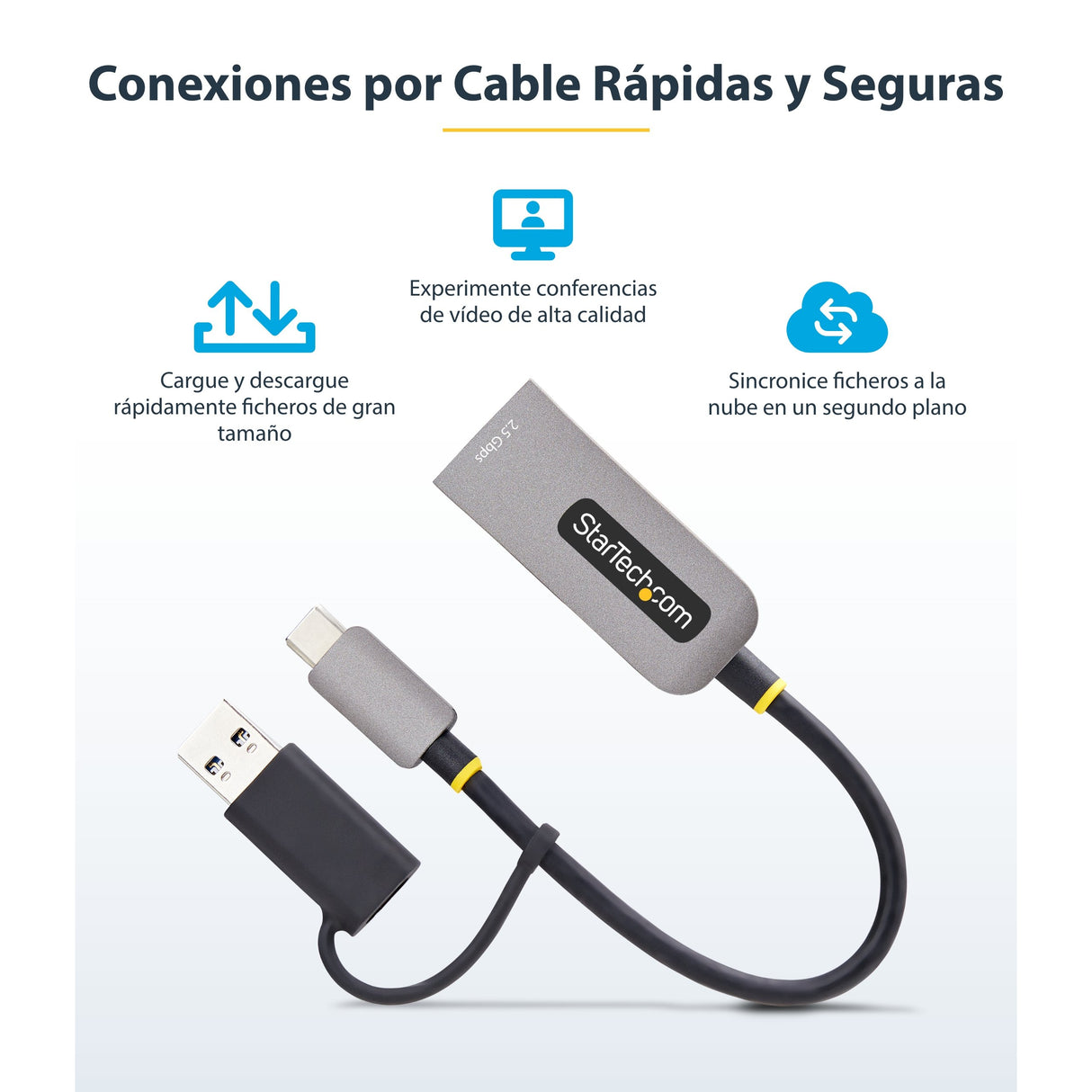EAN 0065030905176 - StarTech.com U2GA-USB-C-ETHERNET adaptador y tarjeta de red 5000 Mbit/s imagen 12