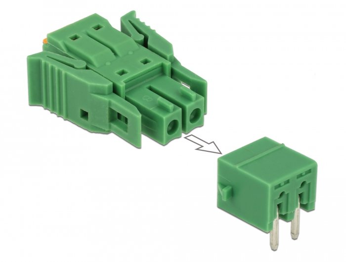 Terminalblock Set Für Platine 2 Pin 3,81 Mm Rastermass Horizontal