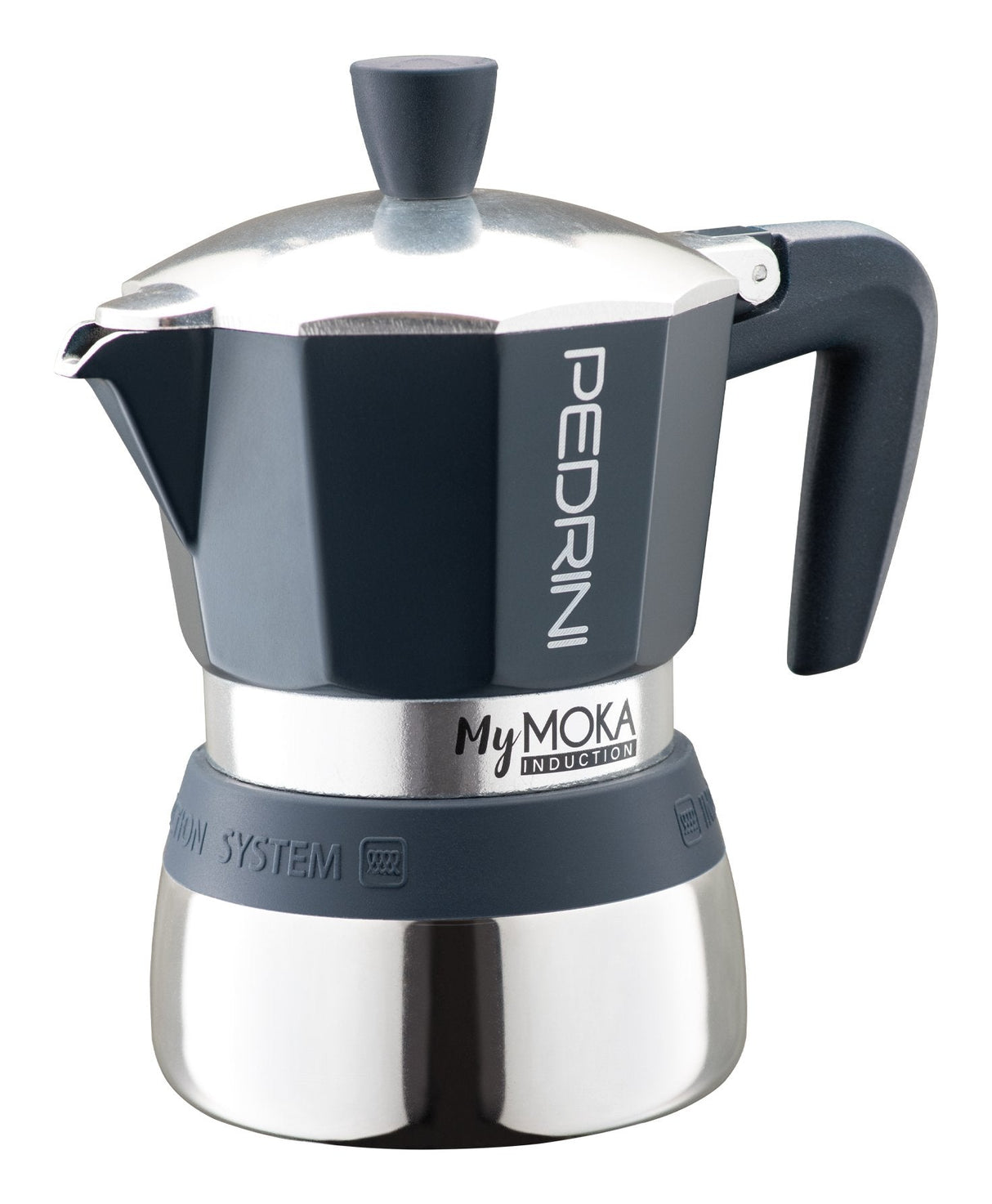EAN 0883336412064 - Pedrini MyMoka induction Cafetera italiana Azul, Acero inoxidable imagen 1