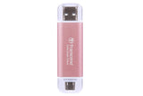 Transcend Esd310p 512gb External Ssd Usb 10gbps Type C A Pink