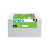 Dymo D1 Cinta Autoadhesiva Estándar, Negro Sobre Blanco, 9mmx7m, Pack De 10 S0720680 (41913)