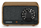 Sangean Wr-8 Nogal Vintage Radio Analógica De Madera Con Am Fm Bluetooth