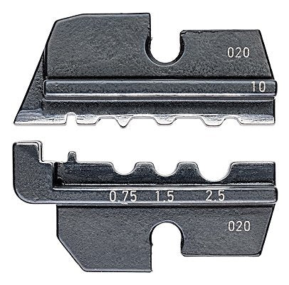 Knipex 97 49 10 Crimpeinsatz Unisolierte Quetschkabelschuhe Quetschverbinder