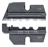 Knipex 97 49 10 Crimpeinsatz Unisolierte Quetschkabelschuhe Quetschverbinder