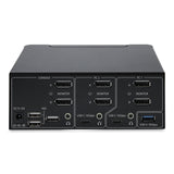 Startech.Com 2-Port Dual-Monitor Displayport Kvm Switch Dp 1.4 8k 60hz 4k 144hz 2x Usb 3.2 10gbps Ports Kvm Umschalter