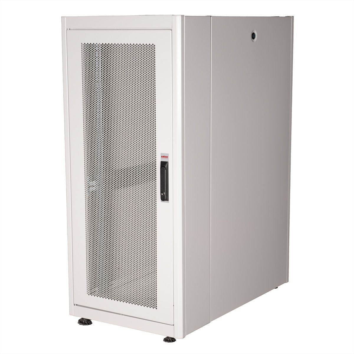 Roline 19-Zoll Serverschrank Basic 26 He, 600x1000 Bxt Perforiert Grau