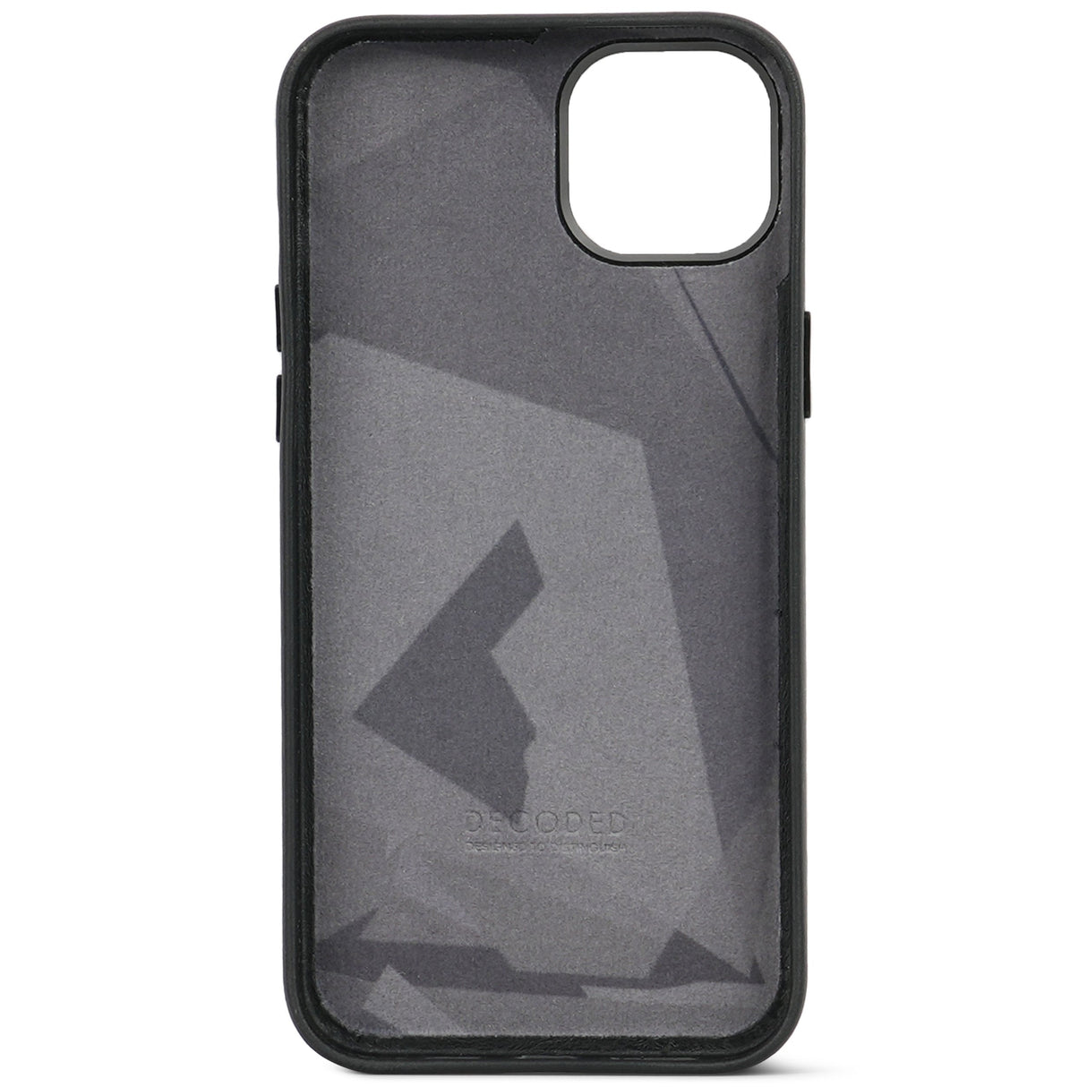 Decoded Leather Backcover For Iphone 15 Plus Black