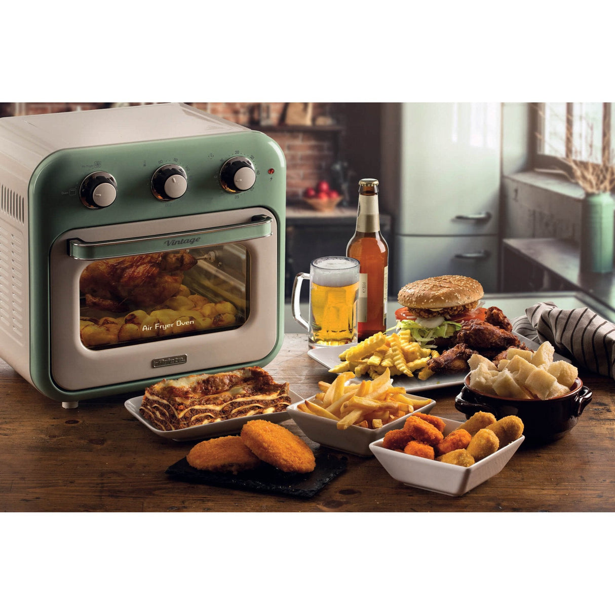 EAN 8003705122444 - Ariete 4632/04 Sencillo 16 L Independiente 1400 W Freidora de aire caliente Verde imagen 6