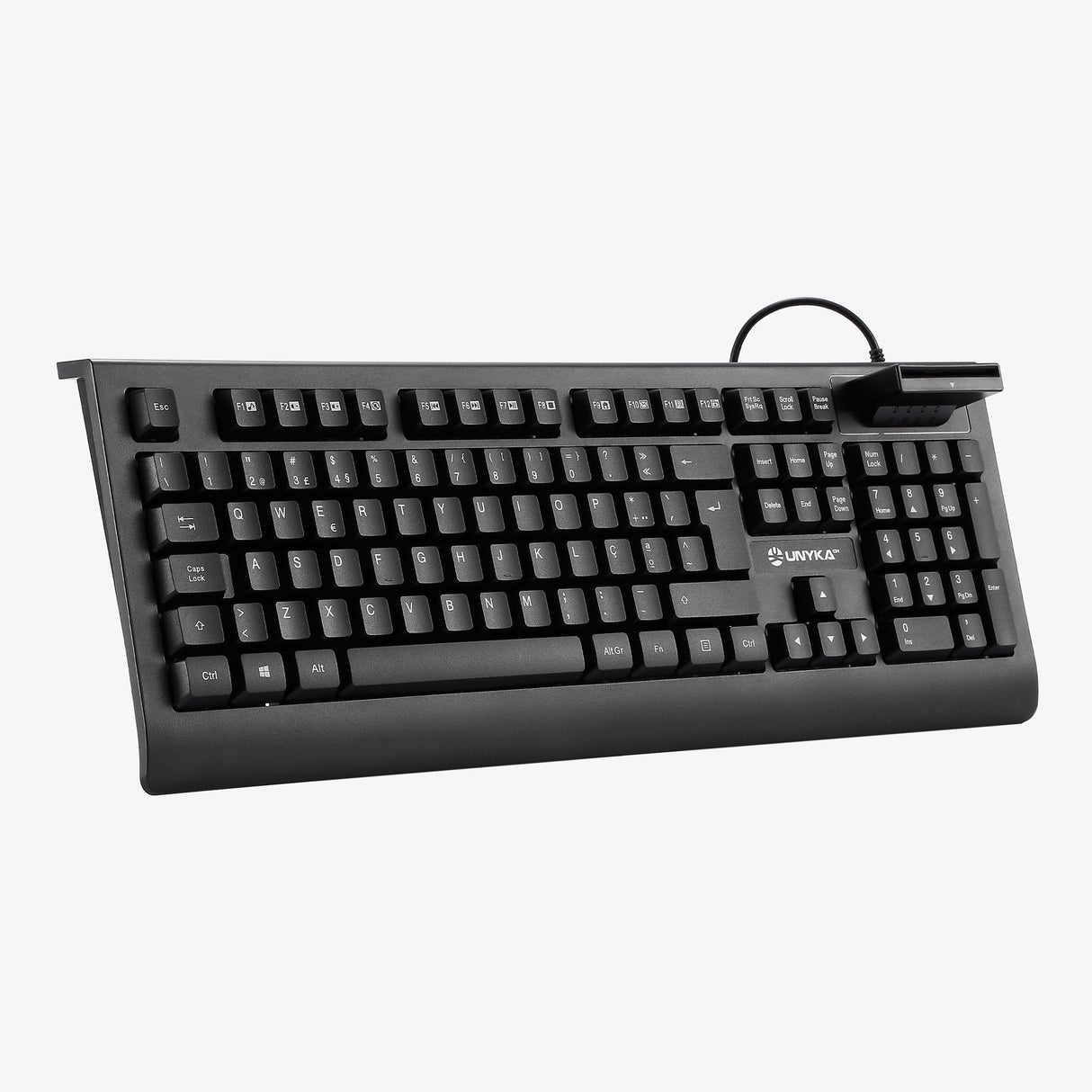 Teclado Portugues Unykach Kb918 Usb Con Lector Inteligente De Tipo Pc/Sc 2.0 Como Dnie O Tarjeta Sanitaria