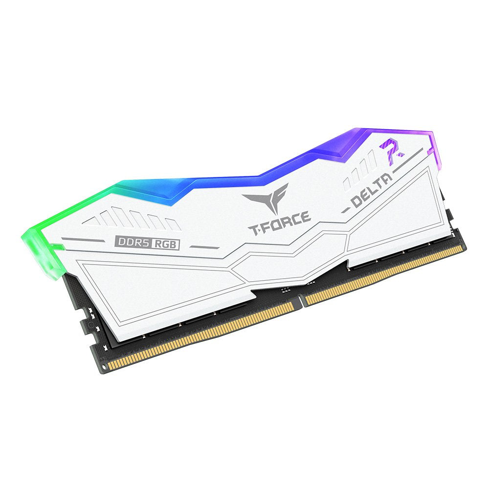 Memoria Teamgroup Ddr5  T-Force Delta Rgb 16gb X2 6000 Blanco