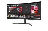 Monitor Profesional Ultrapanorámico Curvo Lg Ultrawide 34wr50qc-B 34' Wqhd Negro