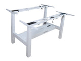 Mesa Electrica Ergonomica Doble Cara A Cara  Altura Regulable  Sin Tablero Color Estructura Blanco Control Tactil Altura Desde 645mm-1290mm