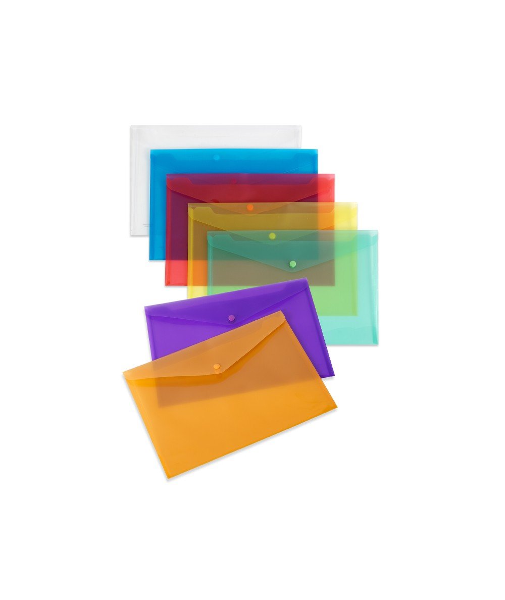 Carchivo Sobre Folio C/Broche Pp Translúcido 200 Micras Violeta