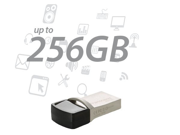 Usb-Mick 256gb Transcend Jetflash Usb3.1 Pen Drive Otg Type-A&C Silver