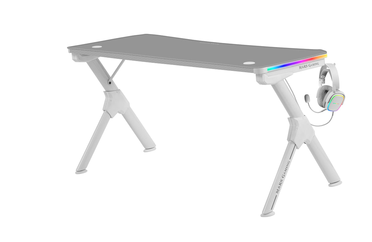 Mesa Gaming Mars Gaming Mgd140rgb 140 X 60 X 75cm Blanca