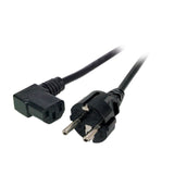 Efb Cable De Alimentación Contacto De Protección 180 - C13 90, Negro, 3,0 M, 3 X 1,00 Mm