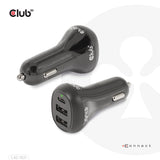 Cargador De Coche Usb Club3d 1xusb C, 2xusb A, 36w, 12 24v