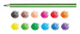 Carioca Supercolor Pack De 12 Lapices De Madera - Cuerpo Triangular Maxi - Colores Intensos Y Gran Opacidad -