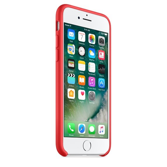 Apple Case Iphone 7 Silicone Case Red Mmwn2zm-A