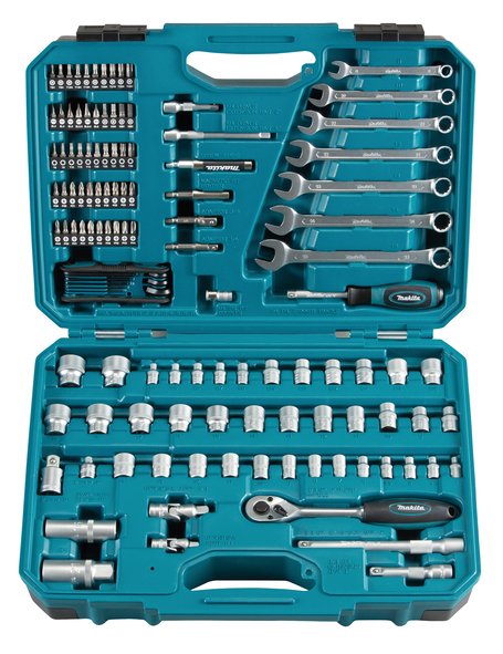 Juego De Herramientas Manuales Makita   E-06616, 120 Piezas E-06616
