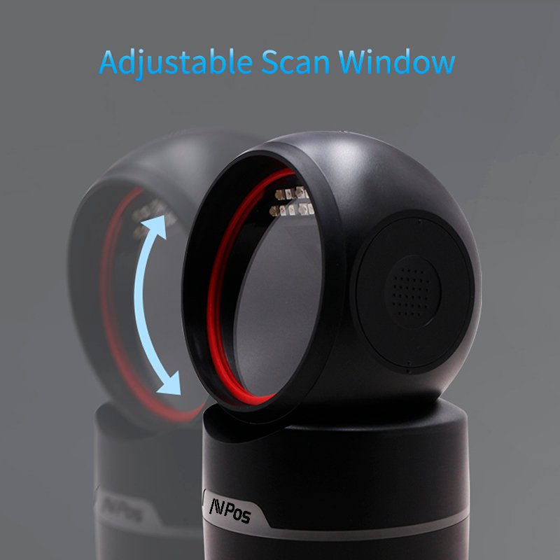 Avpos Avp-M680-2d Lector De Codigos De Sobremesa - Escaneo Automatico - Lectura De Codigos 1d, 2d Y Qr - Usb Y Serie -