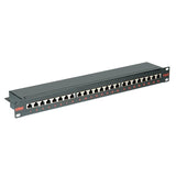 Roline Kat.6 Class E 48,26cm 19zoll-Patchpanel 24p Geschirmt Schwarz