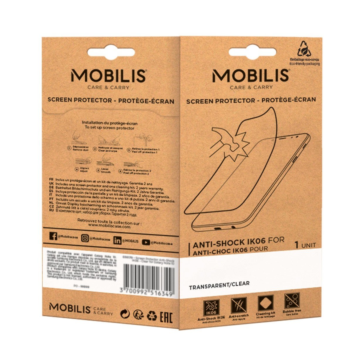 Mobilis 036301 Protector De Pantalla O Trasero Para Teléfono Móvil Samsung 1 Pieza(S)